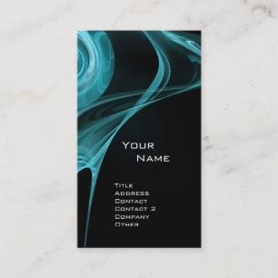 Cartão De Visita O FRACTAL AUMENTOU o azul 3 antigo