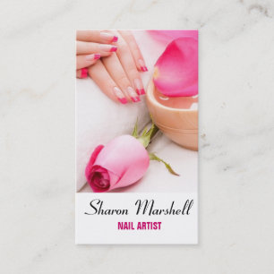 Cartão De Visita O francês prega termas do salão de beleza do