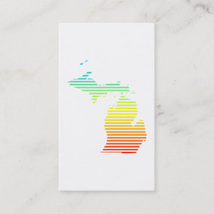 Cartão De Visita o frio de michigan desvanece-se