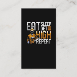 Cartão De Visita O Funny Woodworker Cita O Humor Arborista Da Flore