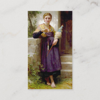 Cartão De Visita O girador, William-Adolphe Bouguereau