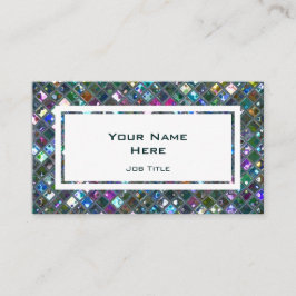 Cartão De Visita O Glitz telha um retângulo Multicoloured de 2