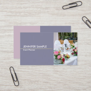 Cartão De Visita O harmónico elegante moderno colore o evento