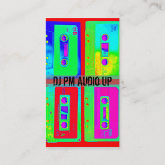 Cartão De Visita O lance retro para trás DJ da cassete de banda