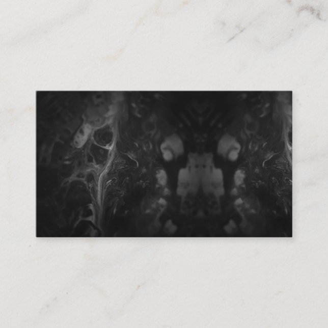 Cartão De Visita O líquido acrílico abstrato do Dia das Bruxas (Frente)