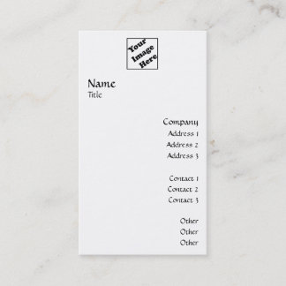 Cartão De Visita O logotipo vertical alisa 2