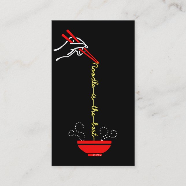 Cartão De Visita O macarronete é o melhor (Frente)