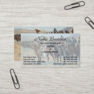 Cartão De Visita O Major Mexicano de Frederic Remington