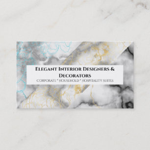 Cartão De Visita O mármore da Tendência parece resina de granito 