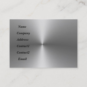 Cartão De Visita o metal alisa 2 miçangas traseiras tomadas partid