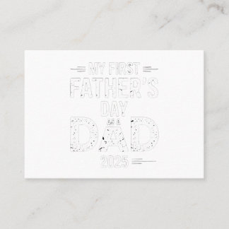 Cartão De Visita O Meu Primeiro Dia de os pais Como Pai 2025