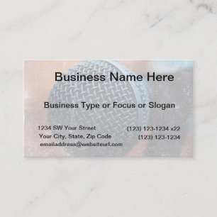 Cartão De Visita o mic fecha-se acima da música da cor da folha de