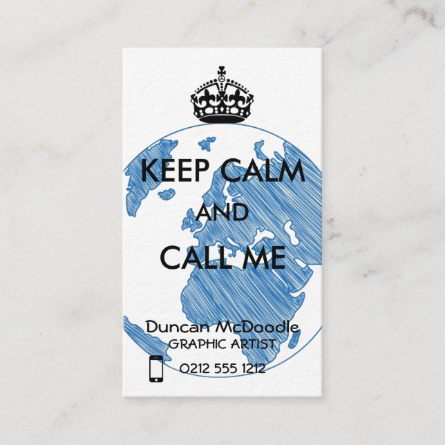 CARTÃO DE VISITA O MUNDO (Frente)