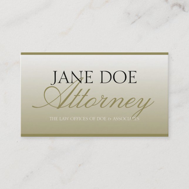 Cartão De Visita O ouro do roteiro da empresa de advocacia do (Frente)