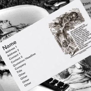 Cartão De Visita O país das maravilhas não quer ir entre pessoas