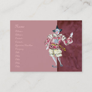 Cartão De Visita O palhaço no bloco carnudo