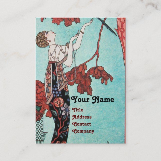 CARTÃO DE VISITA O PÁSSARO LEVE, DESIGNADOR DE MODA BELA (Frente)