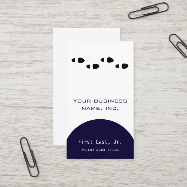 Cartão De Visita O pé pisa [quatro] (Frente/Verso In Situ)