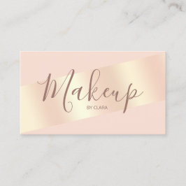 Cartão De Visita O pintinho moderno elegante cora ouro do rosa do