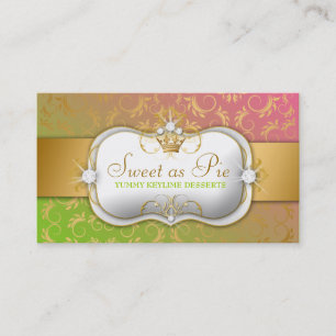 Cartão De Visita o pirulito divino dourado de 311-Ciao Bella