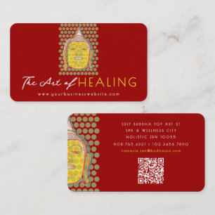 Cartão De Visita O pop de Buddha pontilha o na moda moderno