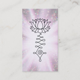 Cartão De Visita *~* O Rainbow Sparkles Lotus Reiki Curva Energia