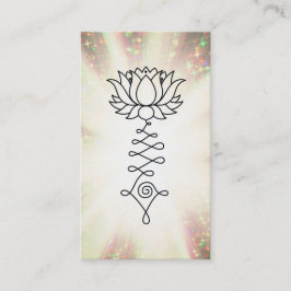 Cartão De Visita *~* O Rainbow Sparkles Reiki Curva Energia Lotus