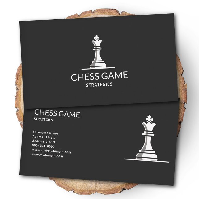 Cartão De Visita O Rei - Peça de Xadrez (The King - Chess Piece Business Card)