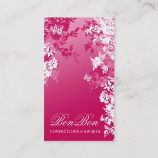 CARTÃO DE VISITA O ROSA DOCE DO BON DE 311 BON DESVANECE-SE