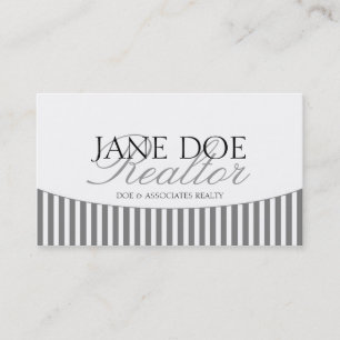Cartão De Visita O roteiro residencial da prata do corretor de