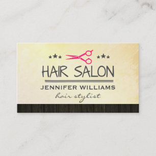 Cartão De Visita O salão de beleza do cabeleireiro corta a