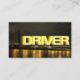 Cartão De Visita O seu motorista como taxista