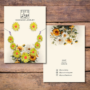 Cartão De Visita O seu vestígio de logotipo e colar