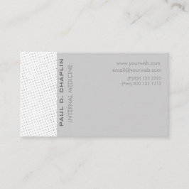 Cartão De Visita O suíço pontilha nervoso profissional elegante de