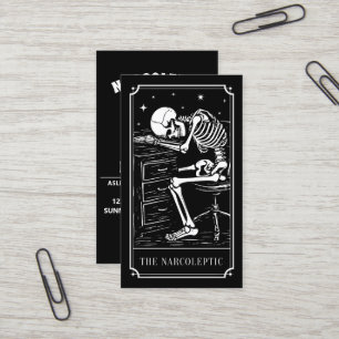 Cartão De Visita O Tarot Card Narcoléptico Conscientização da Narco