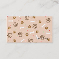 O teste padrão bonito do cão com patas desossa