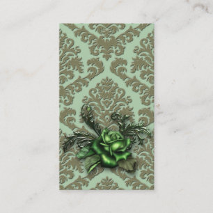 Cartão De Visita O veludo do corte do damasco, EMPOEIRADO AUMENTOU