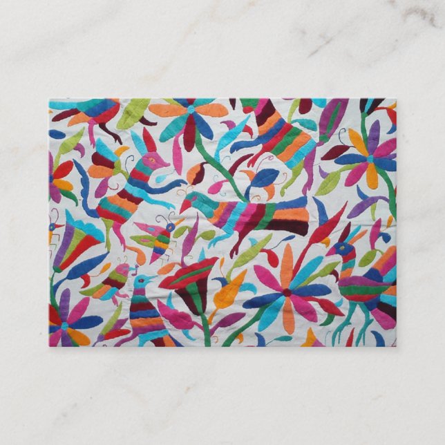 Cartão De Visita Oaxaca México Boho étnico latino-americano maia (Frente)