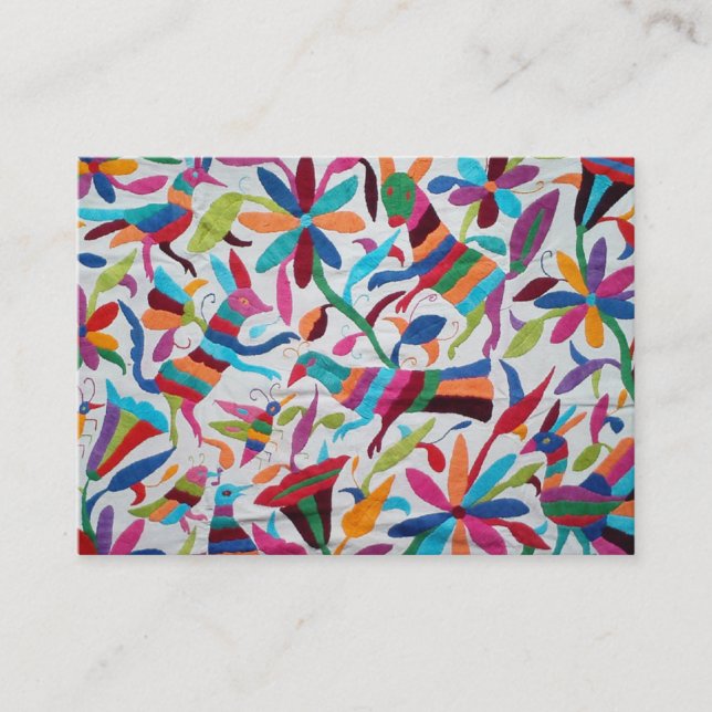 Cartão De Visita Oaxaca México Boho étnico latino-americano maia (Frente)