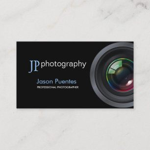 Cartão De Visita Objectiva profissional do fotógrafo