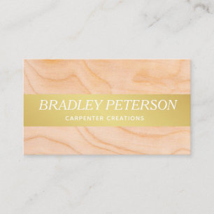 Cartão De Visita Obras modernas de artesanato de carpinteiro madeir