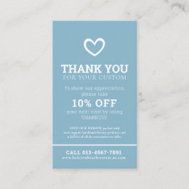 Cartão De Visita Obrigado belo estado de saúde foto promo repetir p