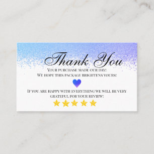 Cartão De Visita obrigado de negócios que você fez em casa