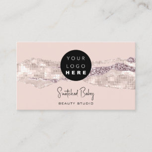 Cartão De Visita Obrigado Logotipo Código QR Compre online Glitter