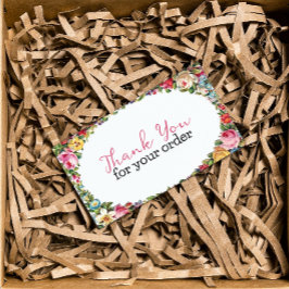 Cartão De Visita Obrigado pelo seu pedido, compro floral.