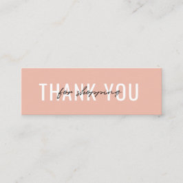 Cartão de visita Obrigado pelo seu pedido Minimali