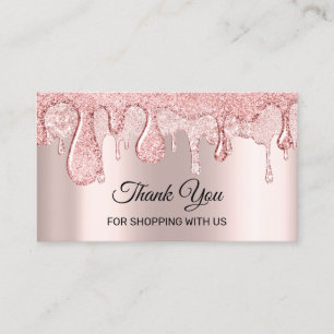 Cartão De Visita Obrigado Por Comprar Conosco Rosa Drives Unhas