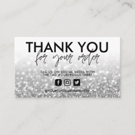 Cartão De Visita Obrigado, Tendy Salon.