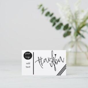 Cartão De Visita Obrigados Personalizados que Você Placa 