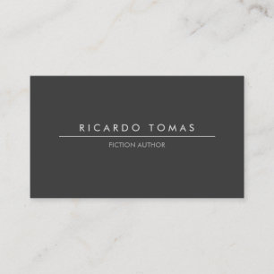 Cartão De Visita Obscuridade moderna - autores cinzentos,
